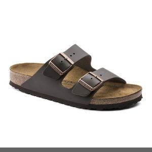 Birkenstock dark brown leather 8.5